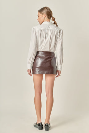 ENGLISH FACTORY - Lace Trim Shirt - BLOUSES available at Objectrare