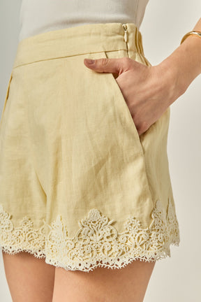 ENGLISH FACTORY - Lace Shorts - SHORTS available at Objectrare