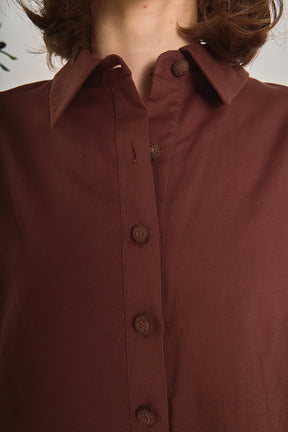 ENGLISH FACTORY - Linen Lace Shirt - BLOUSES available at Objectrare