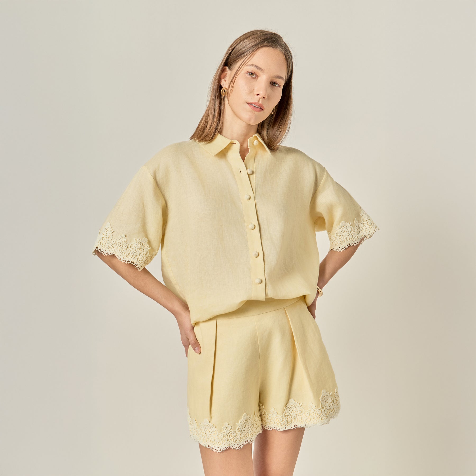 Linen Lace Shirt