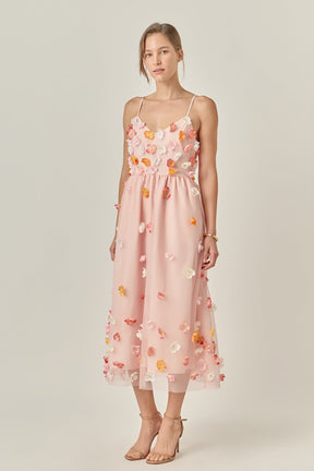 ENGLISH FACTORY - Petal Bloom Midi Dress - DRESSES available at Objectrare