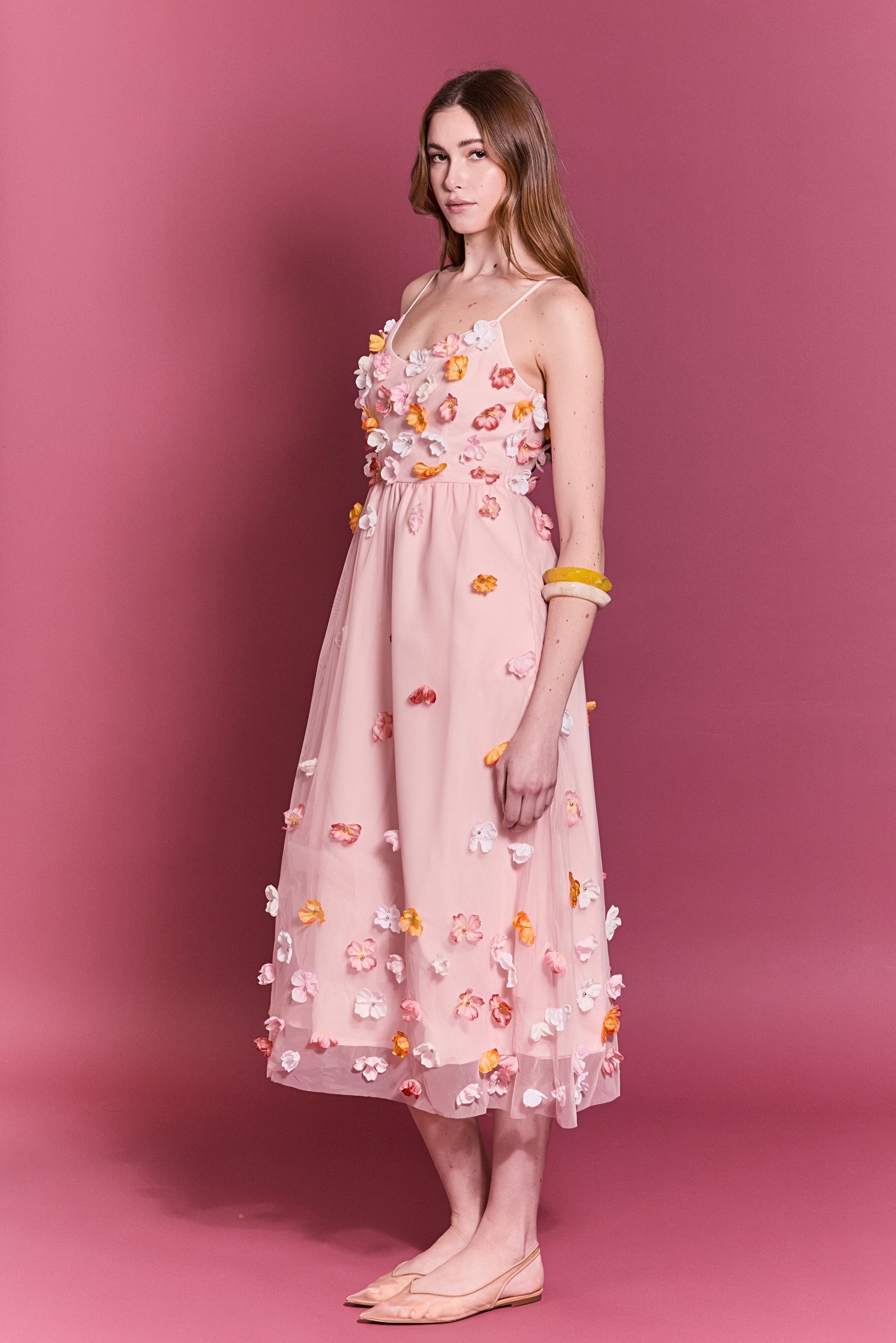 ENGLISH FACTORY - Petal Bloom Midi Dress - DRESSES available at Objectrare