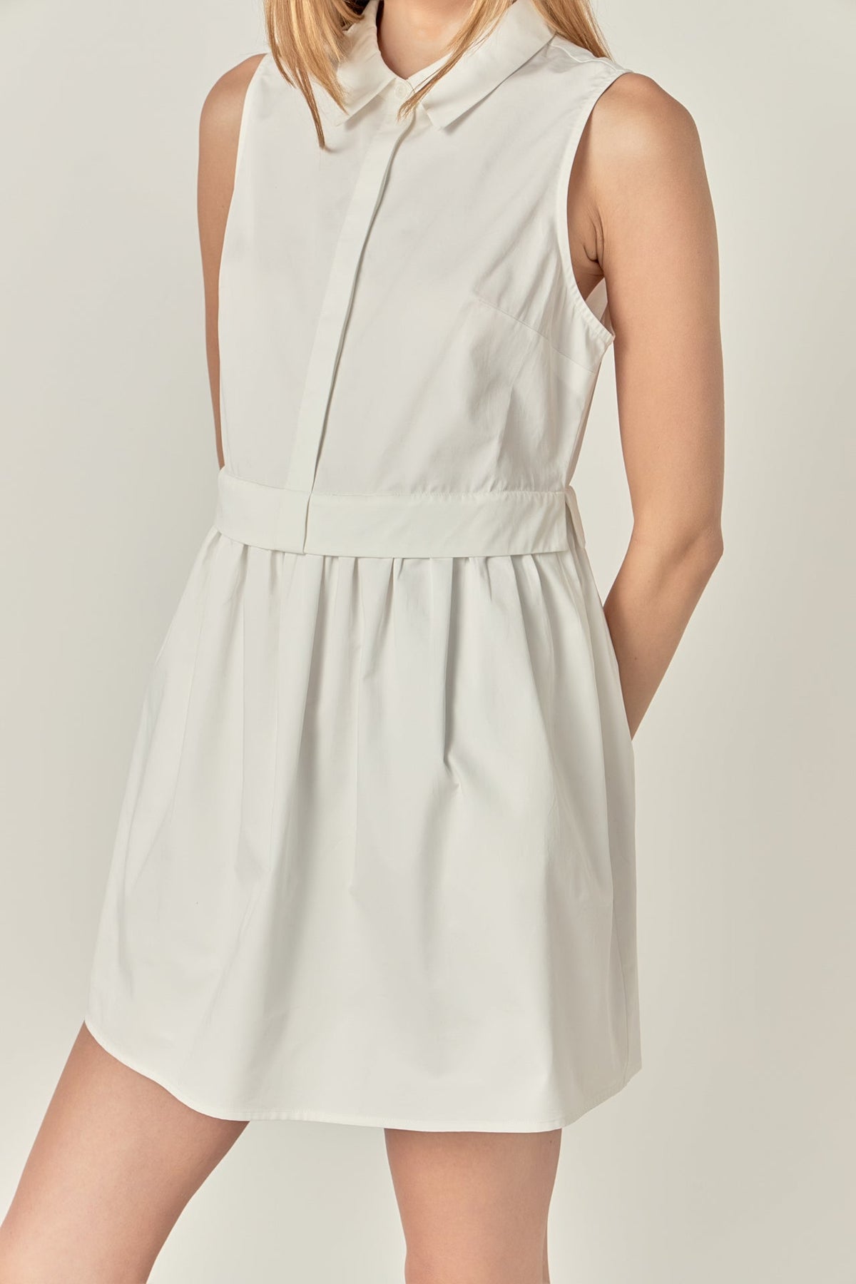 ENGLISH FACTORY - The Buttoned-Up Mini - DRESSES available at Objectrare
