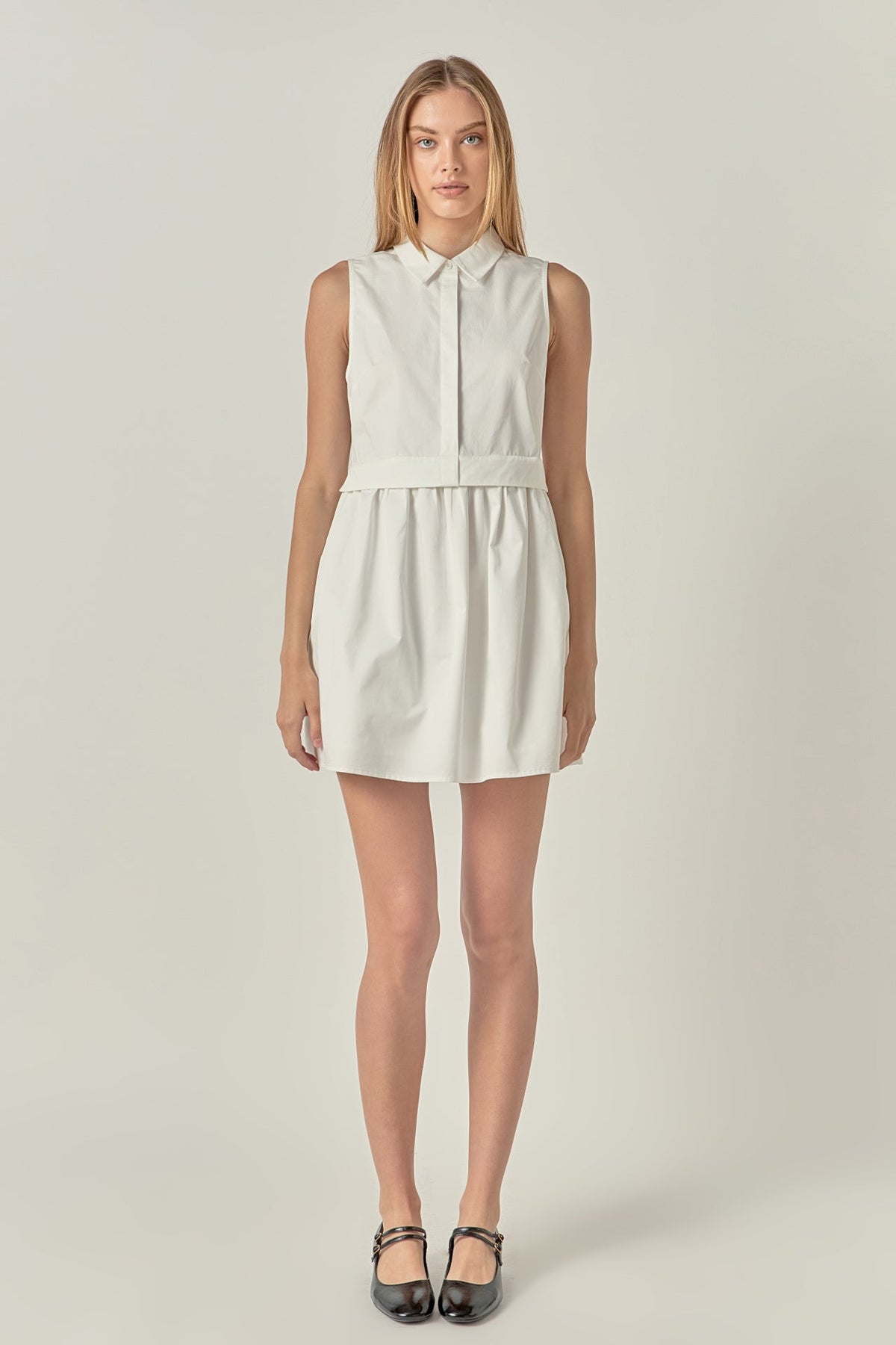 ENGLISH FACTORY - The Buttoned-Up Mini - DRESSES available at Objectrare