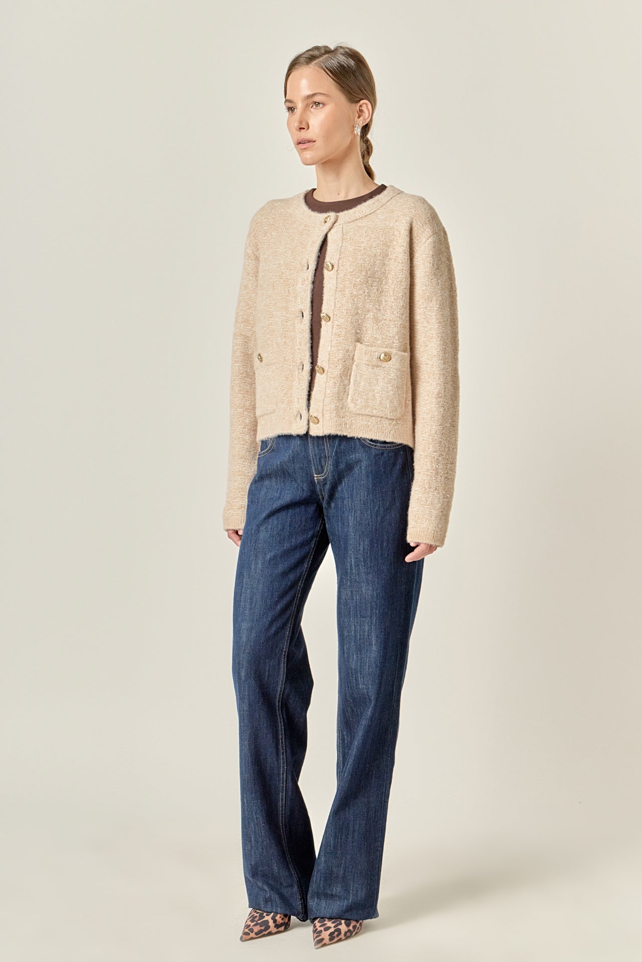 ENGLISH FACTORY - Textured Cardigan - SWEATERS & KNITS available at Objectrare