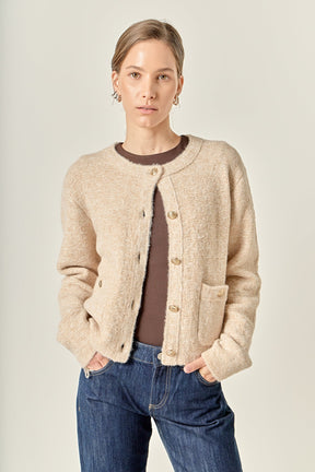 ENGLISH FACTORY - Textured Cardigan - SWEATERS & KNITS available at Objectrare