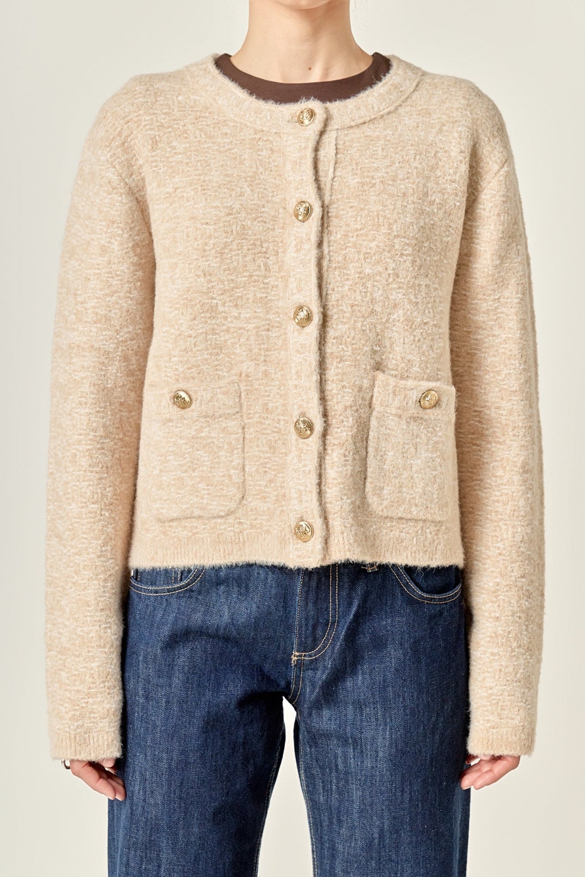 ENGLISH FACTORY - Textured Cardigan - SWEATERS & KNITS available at Objectrare