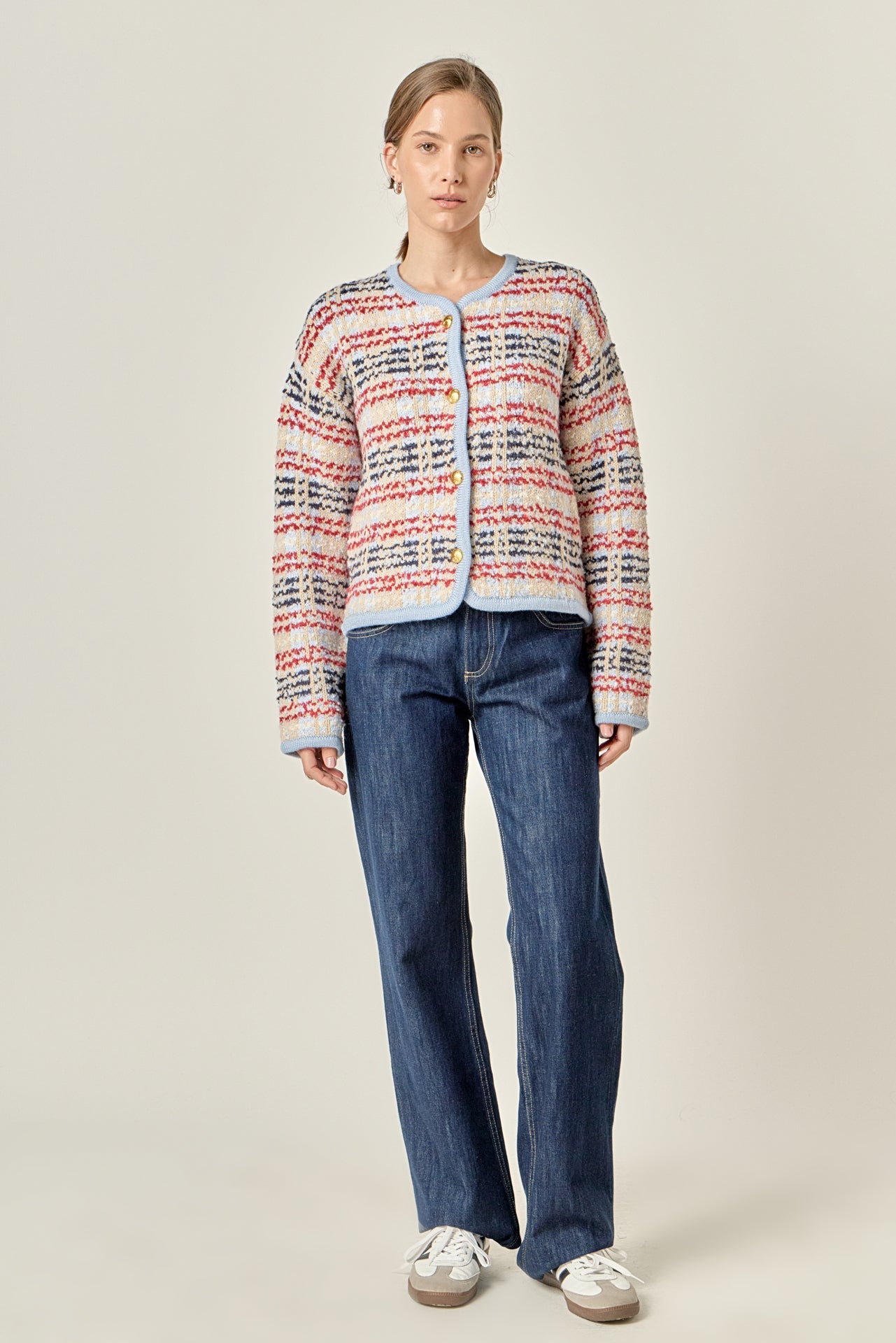 ENGLISH FACTORY - Textured Stripe Jacket - JACKETS available at Objectrare