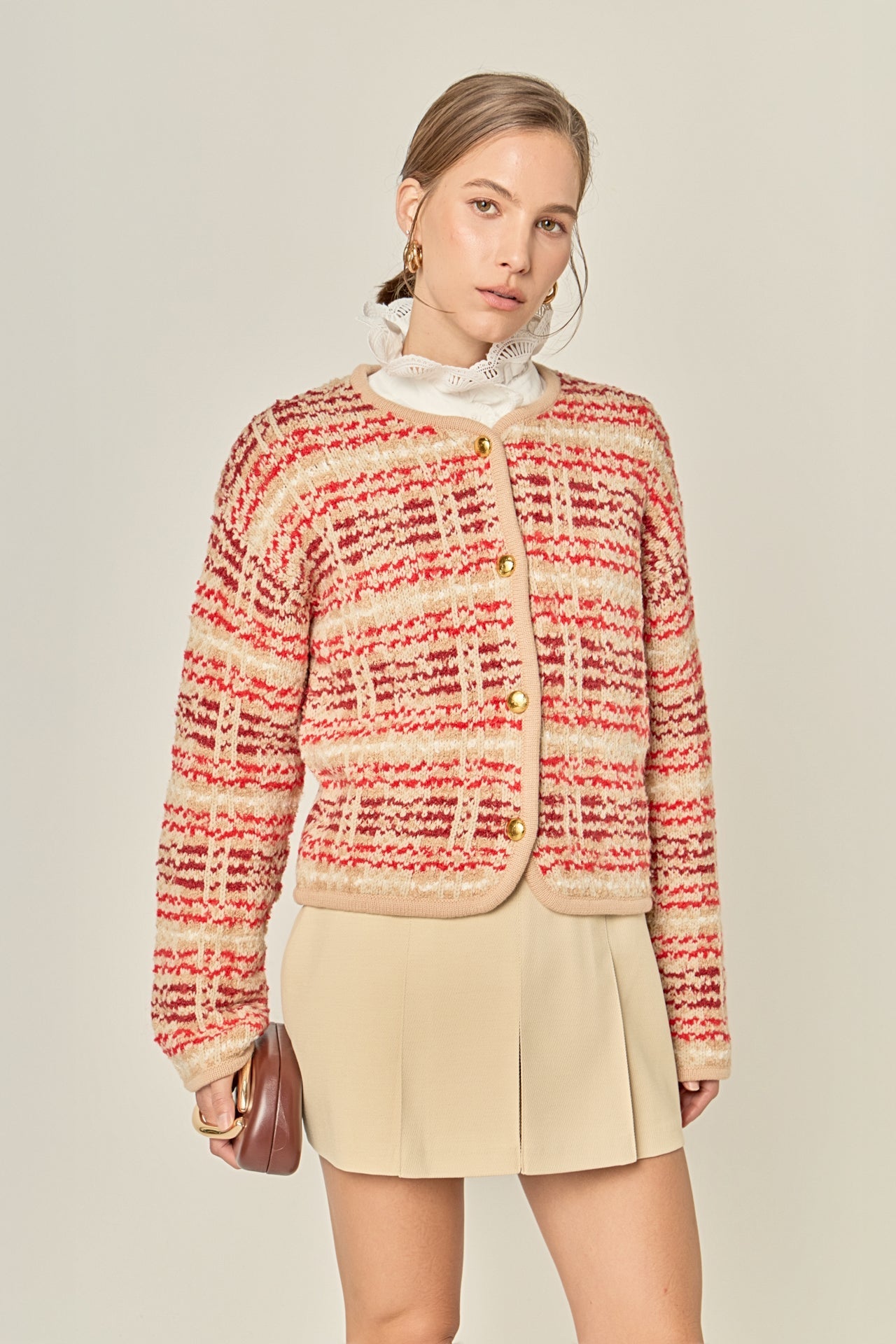 ENGLISH FACTORY - Textured Stripe Jacket - JACKETS available at Objectrare
