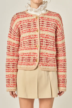 ENGLISH FACTORY - Textured Stripe Jacket - JACKETS available at Objectrare