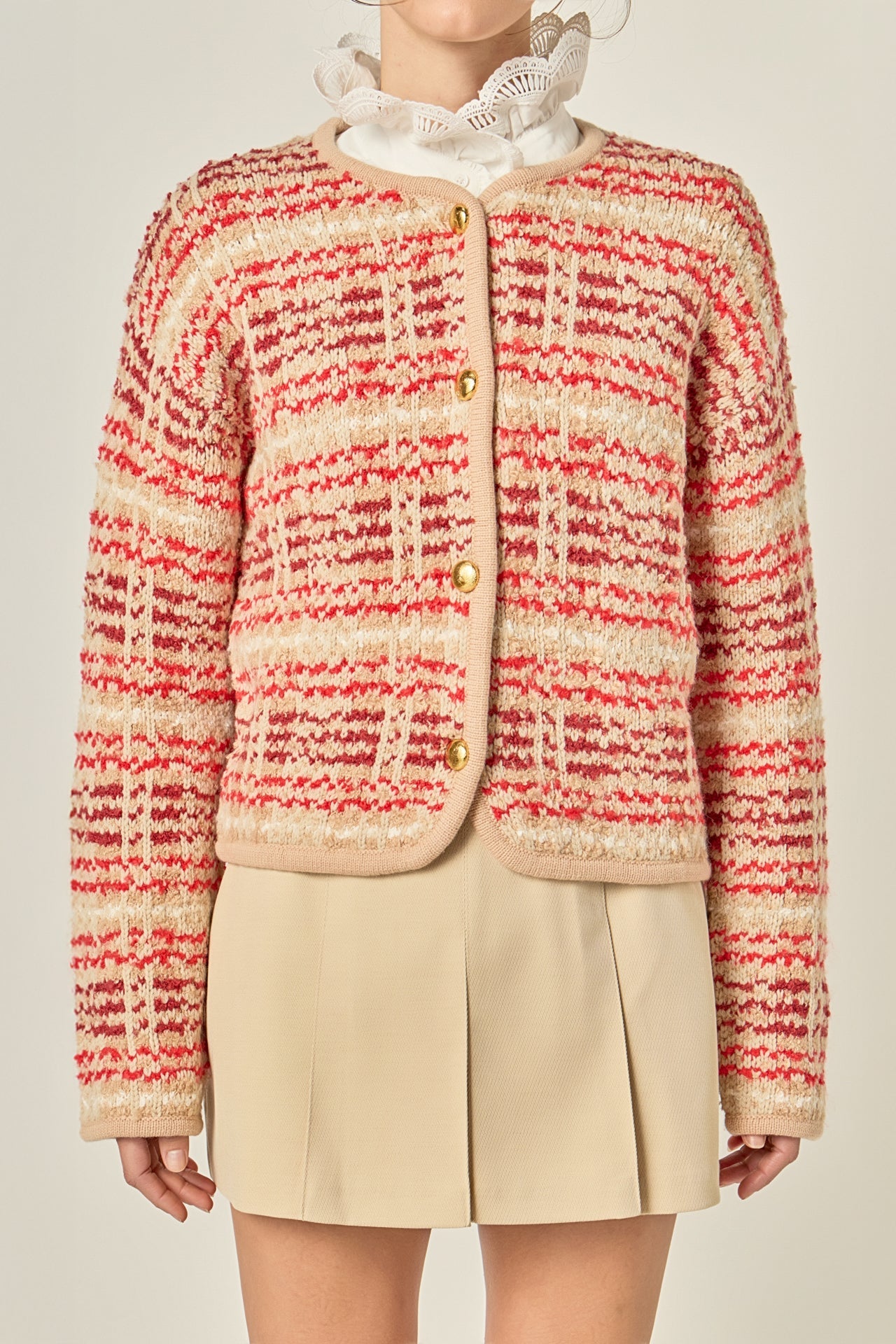 ENGLISH FACTORY - Textured Stripe Jacket - JACKETS available at Objectrare