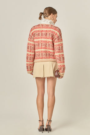 ENGLISH FACTORY - Textured Stripe Jacket - JACKETS available at Objectrare