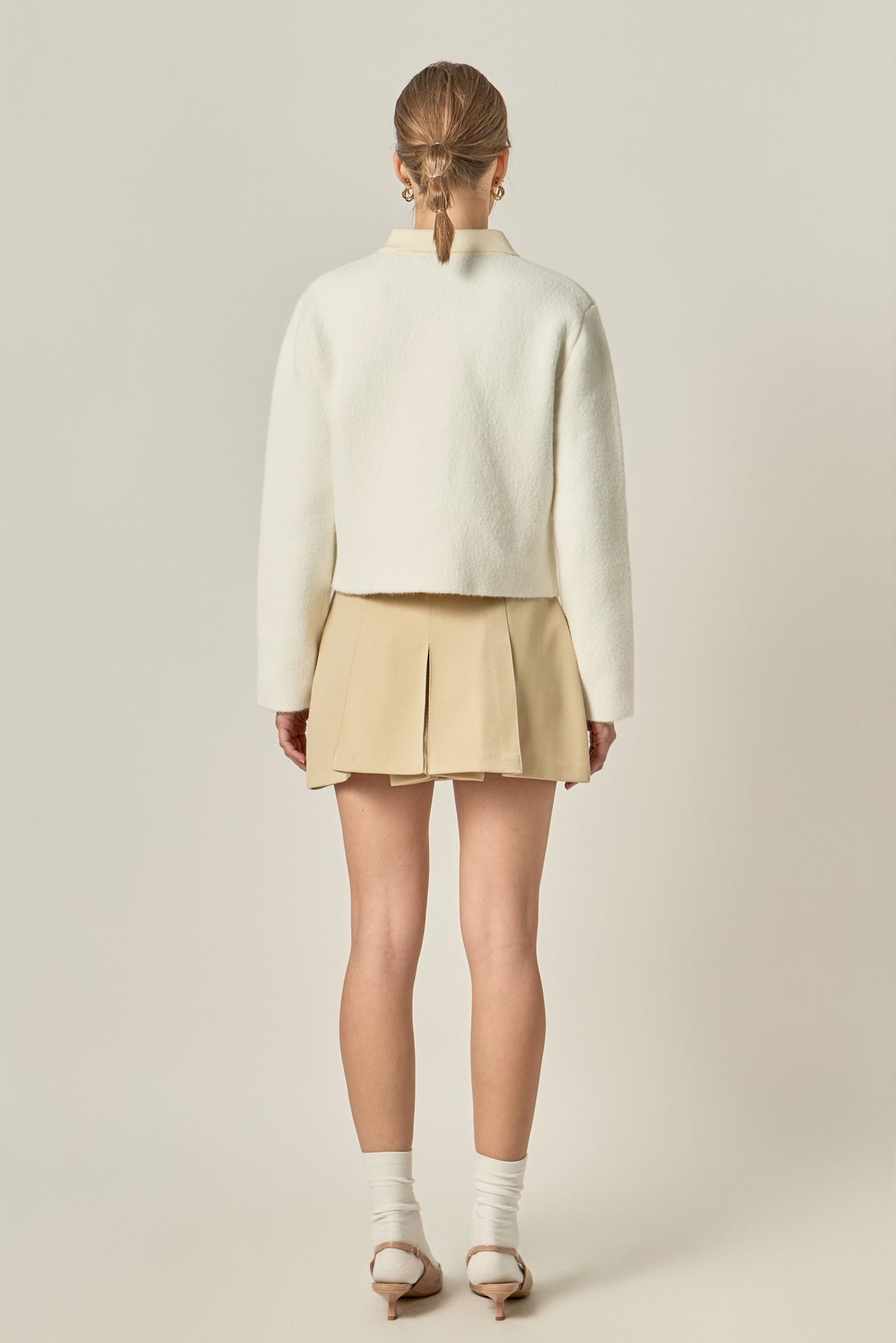 ENGLISH FACTORY - Contrast Placket Cardigan - SWEATERS & KNITS available at Objectrare