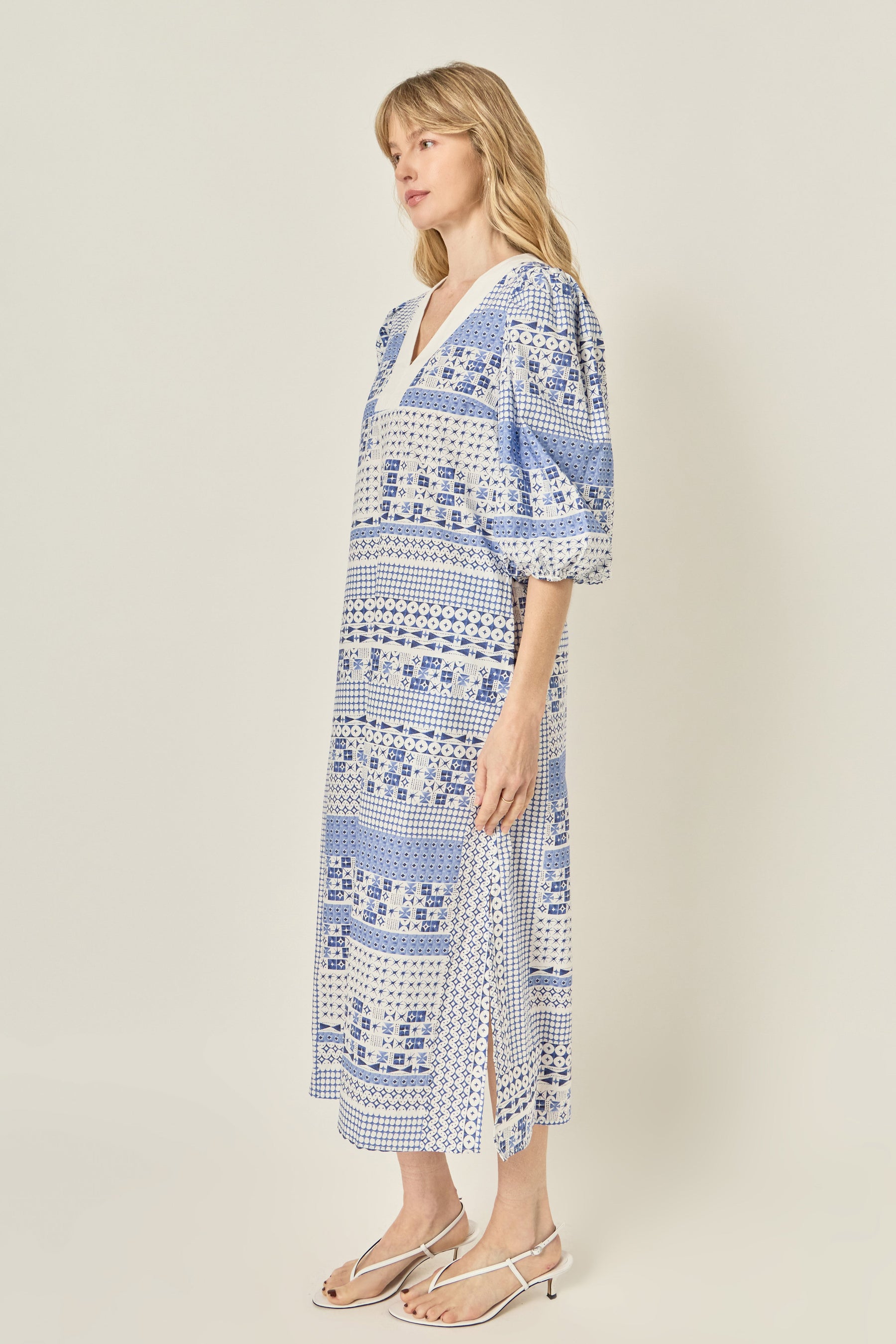 Printed Midi Dress