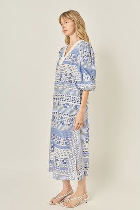 Printed Midi Dress
