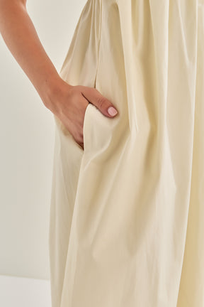 Colorblock Sleeveless Maxi Dress