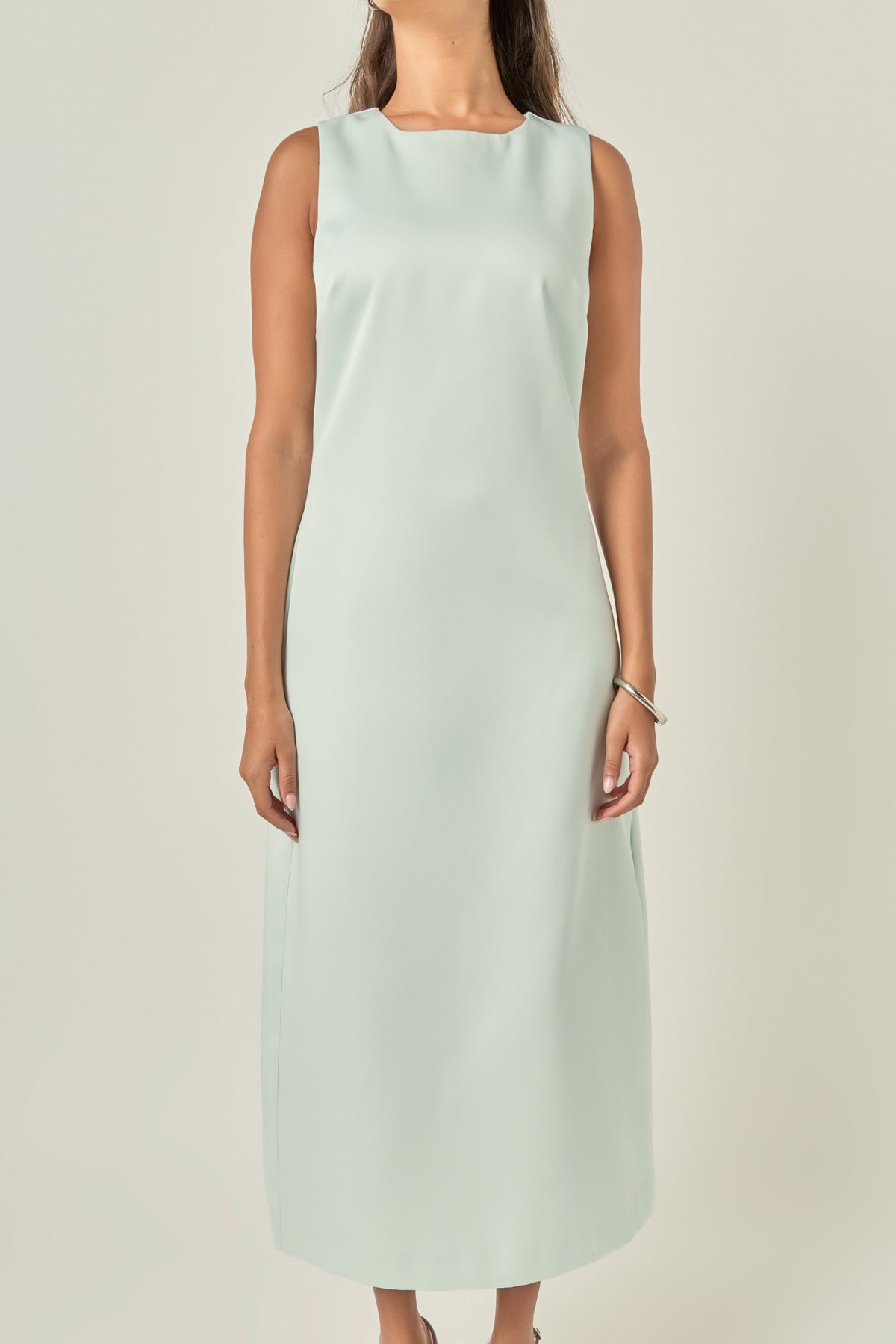 ENGLISH FACTORY - Satin Sleeveless Midi Dress - DRESSES available at Objectrare
