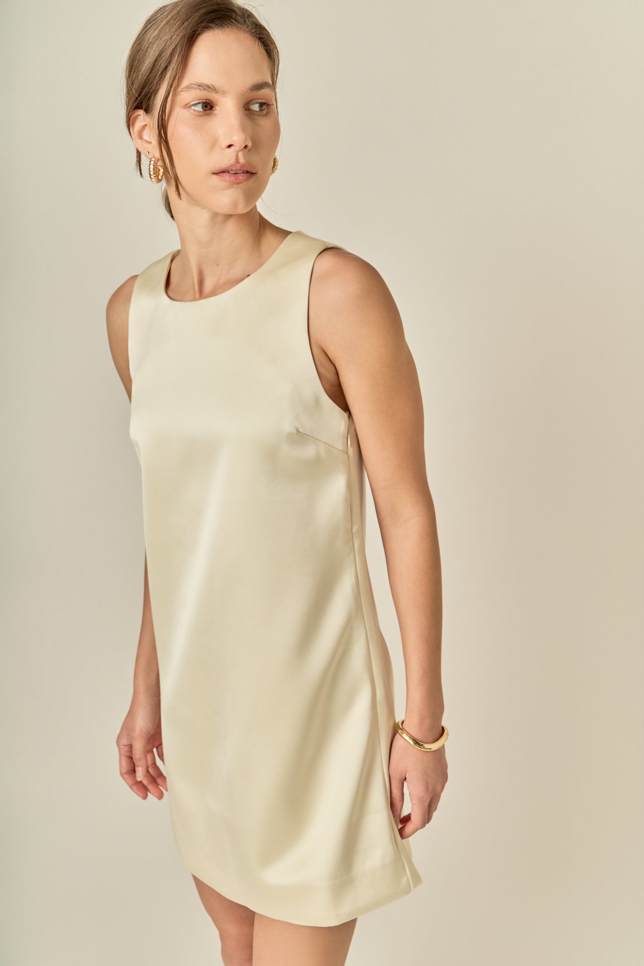 ENGLISH FACTORY - Satin Sleeveless Midi Dress - DRESSES available at Objectrare
