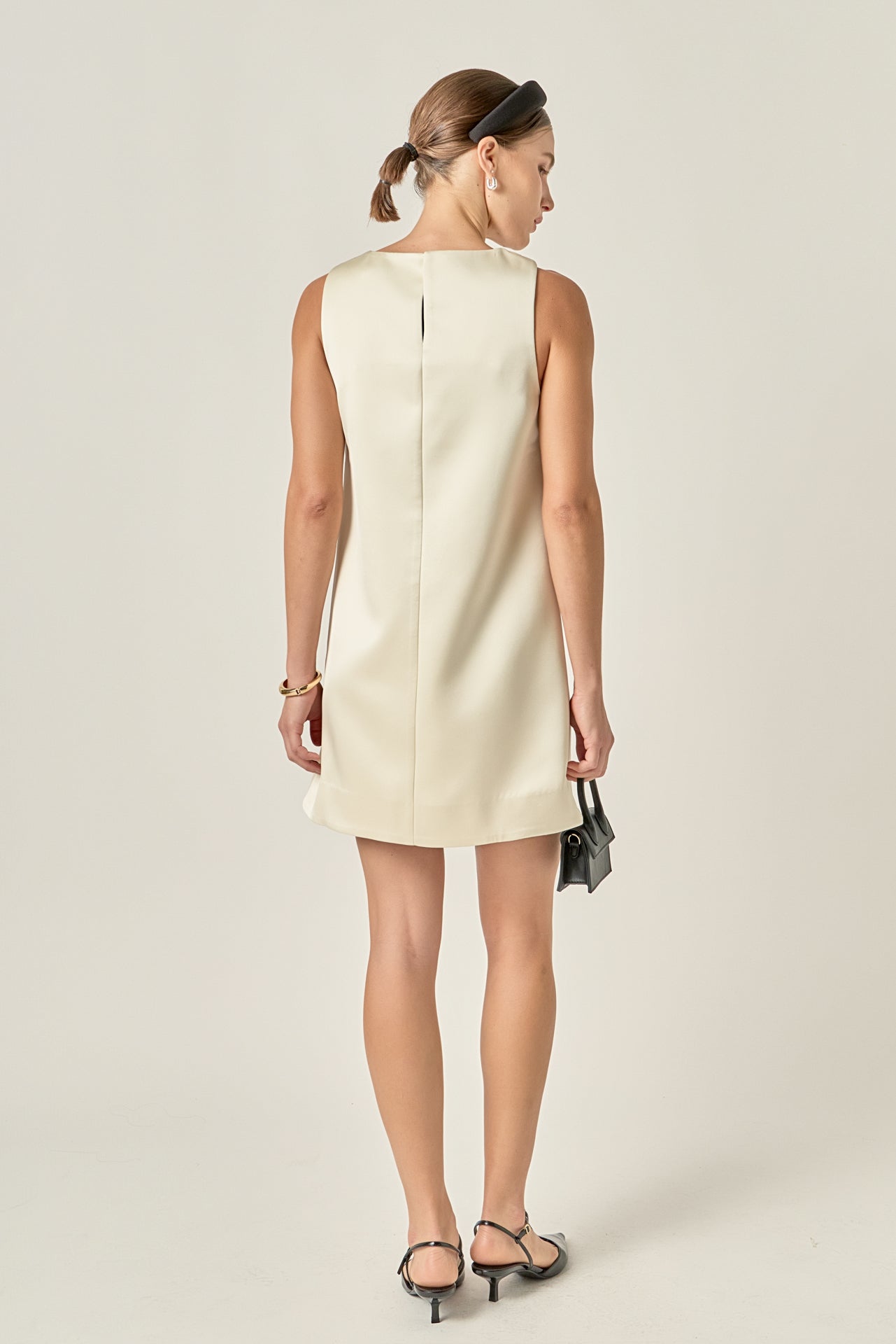 ENGLISH FACTORY - Satin Sleeveless Midi Dress - DRESSES available at Objectrare