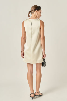 ENGLISH FACTORY - Satin Sleeveless Midi Dress - DRESSES available at Objectrare