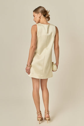 ENGLISH FACTORY - Satin Sleeveless Midi Dress - DRESSES available at Objectrare