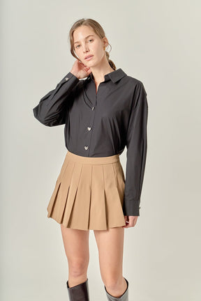 ENGLISH FACTORY - Oversize Collared Shirt - TOPS available at Objectrare