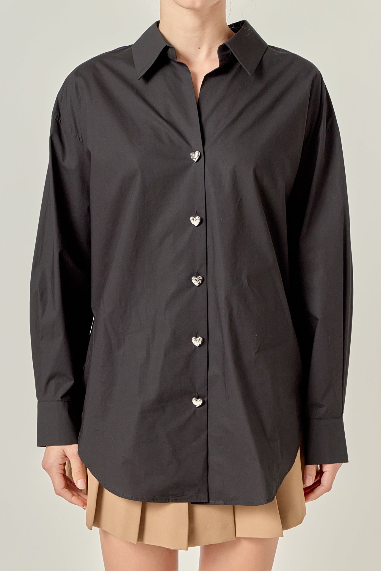 ENGLISH FACTORY - Oversize Collared Shirt - TOPS available at Objectrare