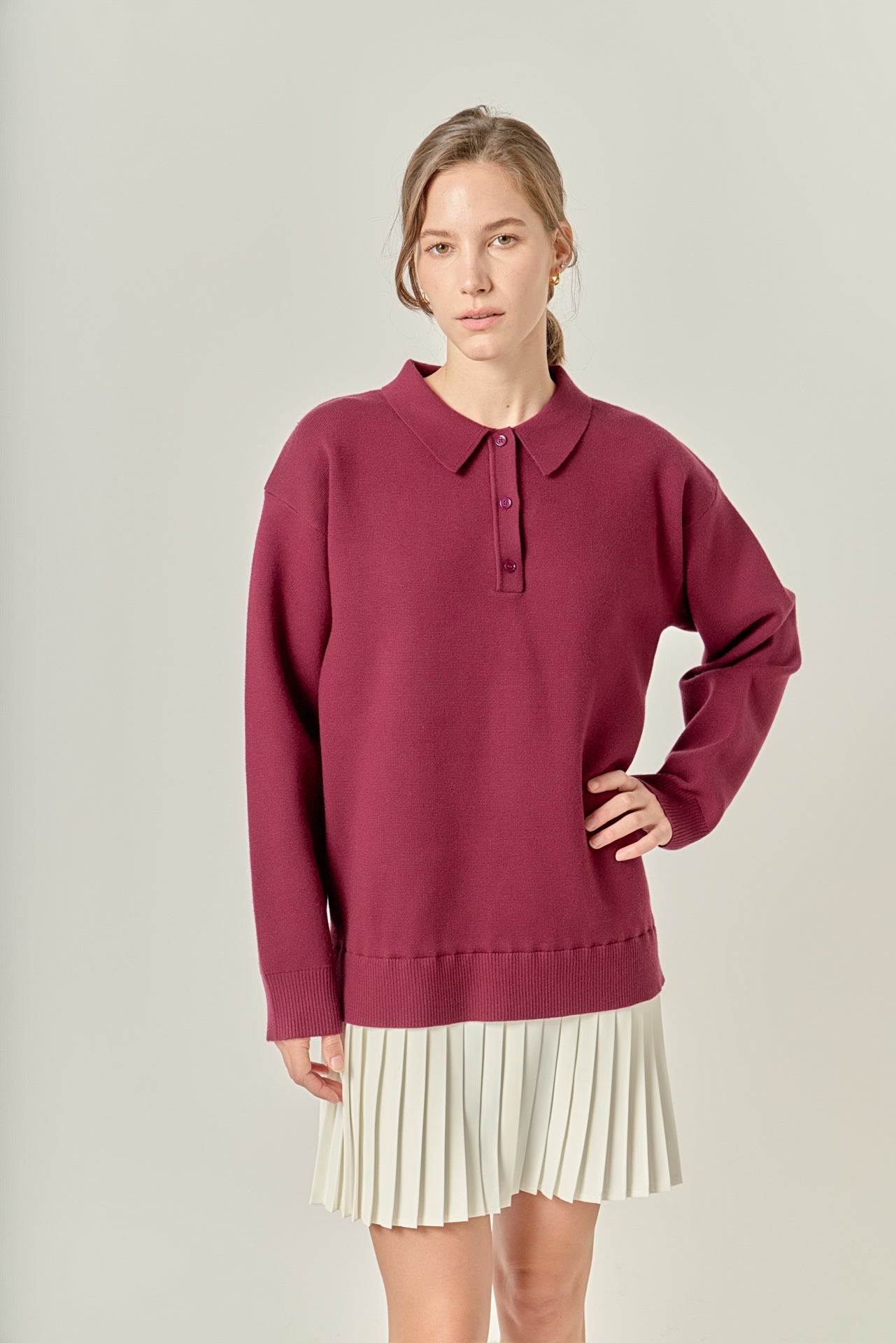 ENGLISH FACTORY - Polo Mixed Media Mini Dress - DRESSES available at Objectrare