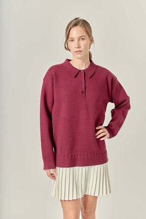 ENGLISH FACTORY - Polo Mixed Media Mini Dress - DRESSES available at Objectrare