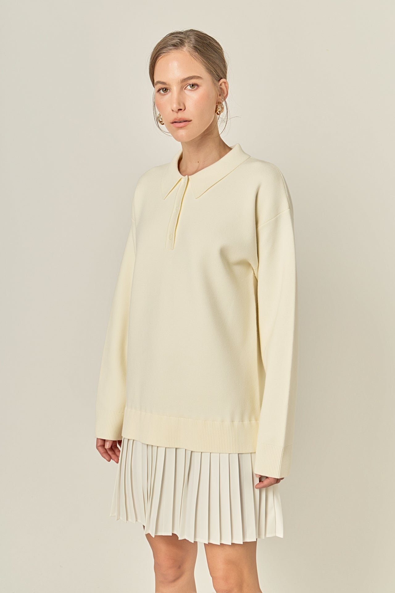 Polo Mixed Media Mini Dress