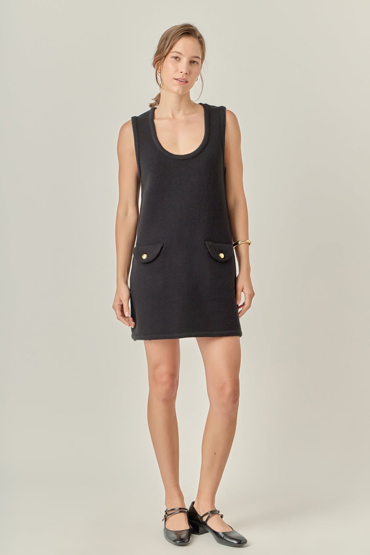 Sleeveless Knit Mini Dress