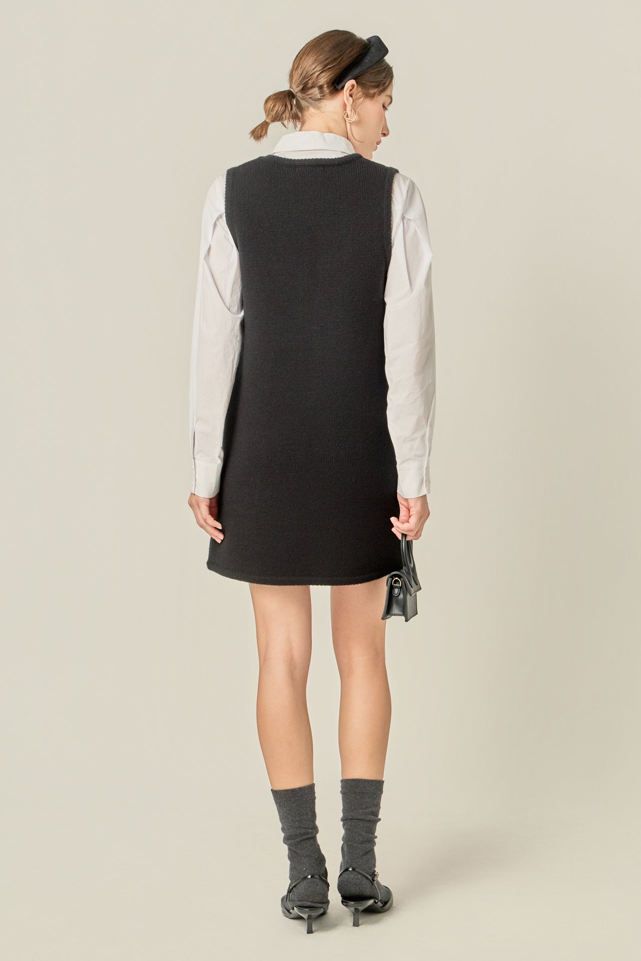ENGLISH FACTORY - Sleeveless Knit Mini Dress - DRESSES available at Objectrare