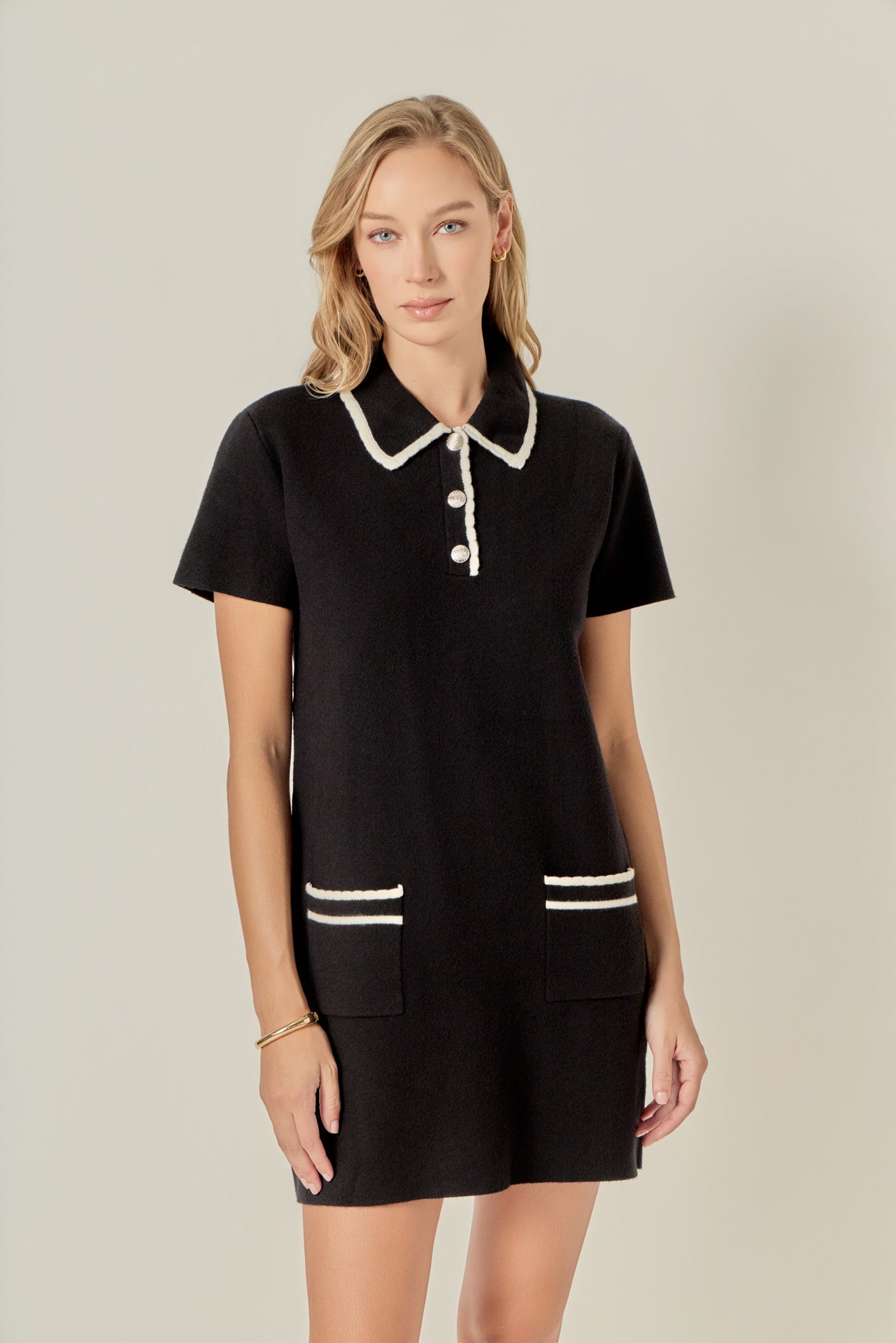 Scallop Detailed Mini Dress