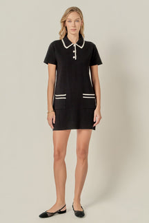 Scallop Detailed Mini Dress