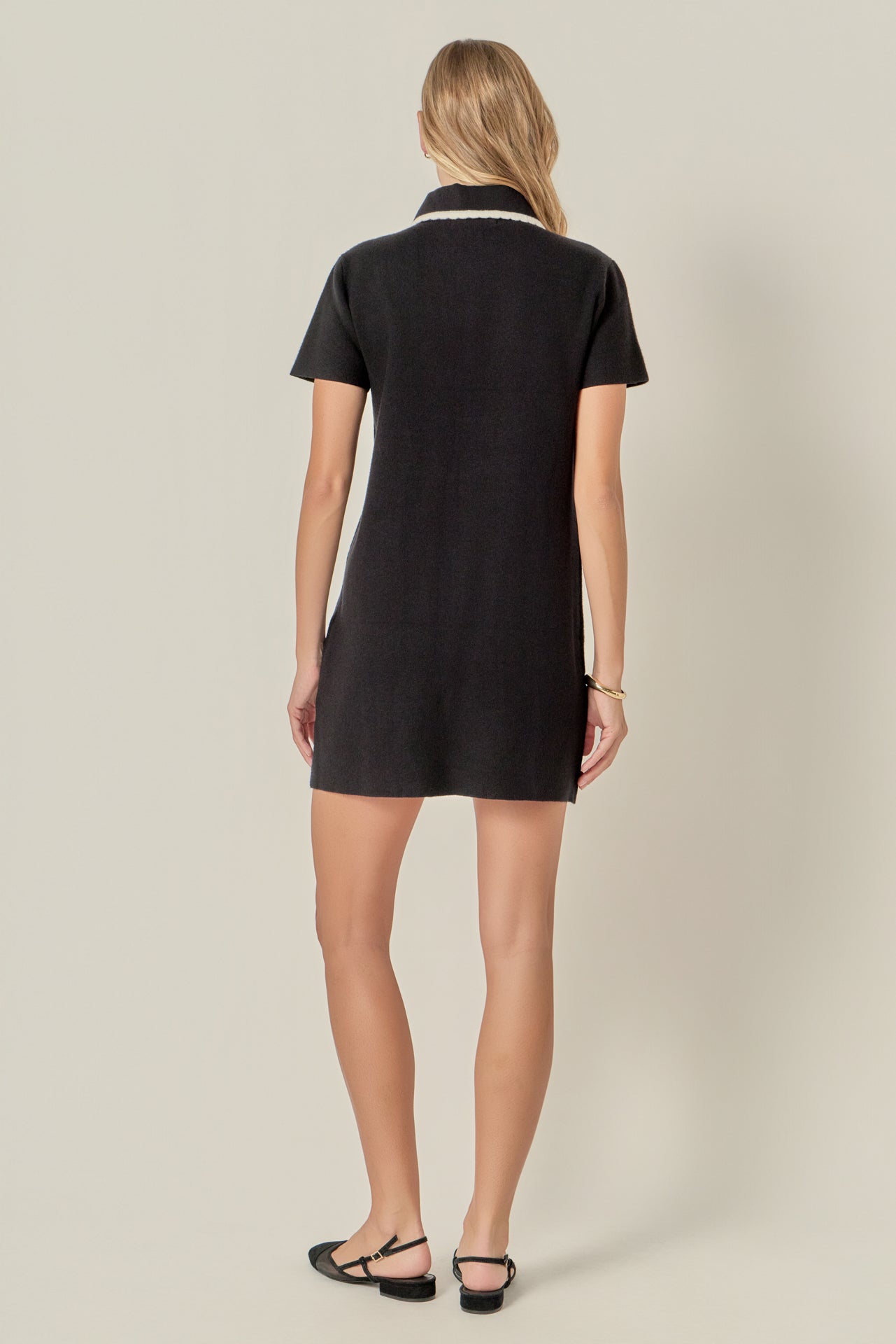 Scallop Detailed Mini Dress