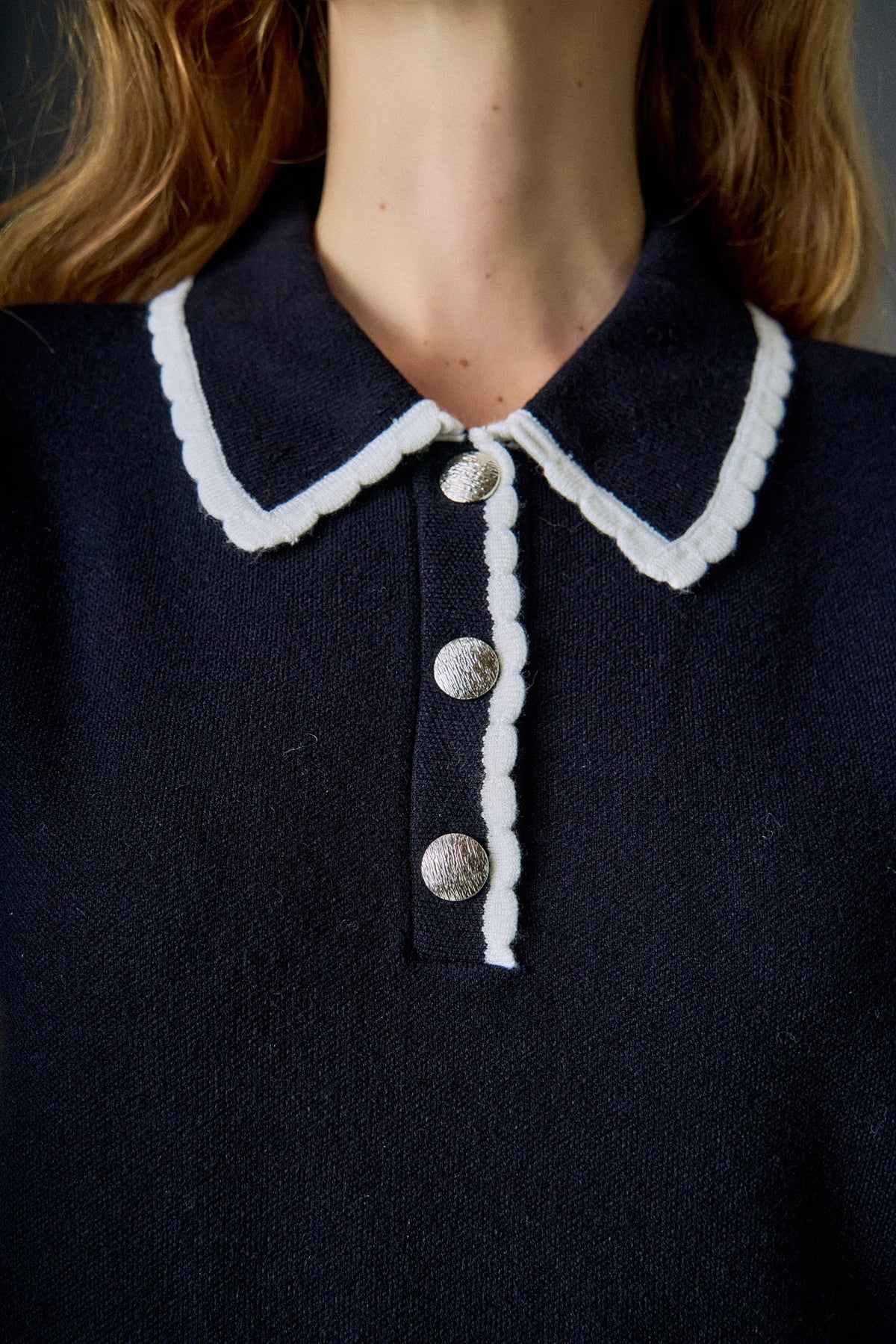 ENGLISH FACTORY - Scallop Detailed Mini Dress - DRESSES available at Objectrare