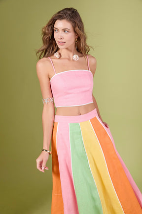 The Aurora Linen Sleeveless Top