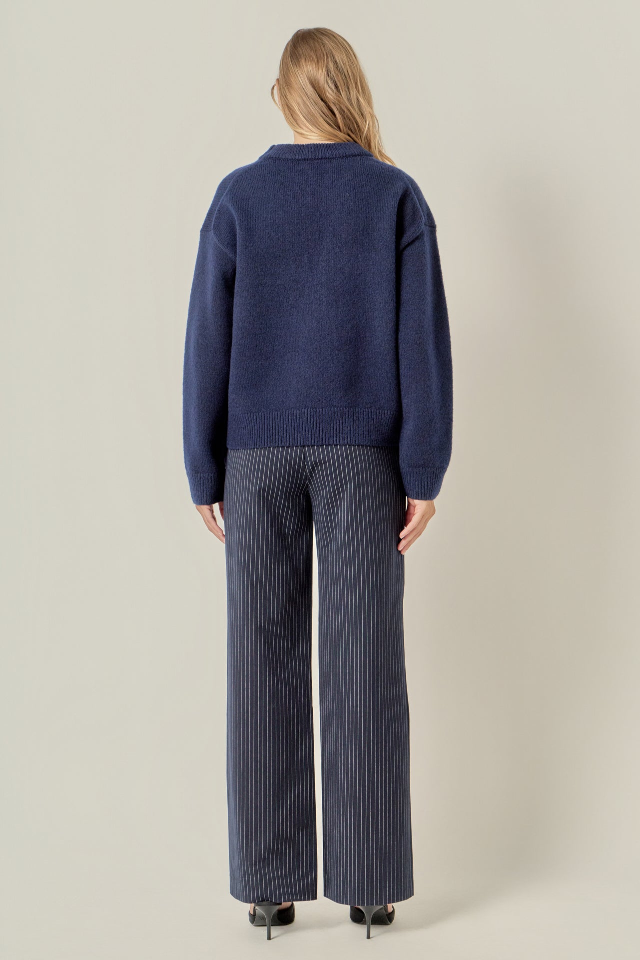 ENGLISH FACTORY - Lettering Sweater - SWEATERS & KNITS available at Objectrare