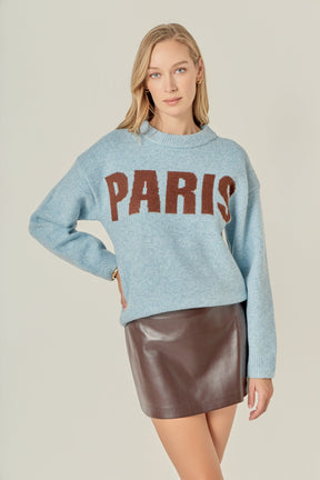 ENGLISH FACTORY - Lettering Sweater - SWEATERS & KNITS available at Objectrare
