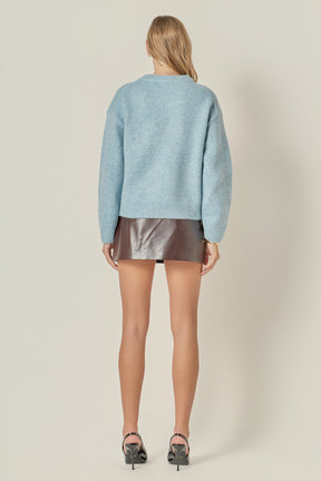 ENGLISH FACTORY - Lettering Sweater - SWEATERS & KNITS available at Objectrare