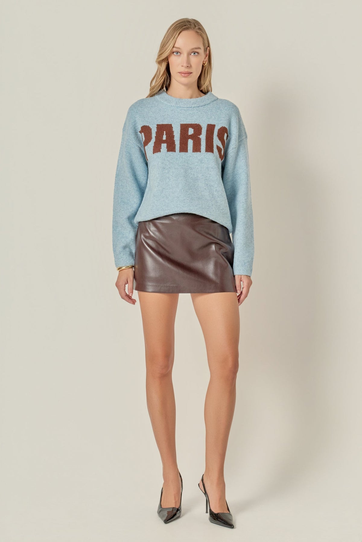 ENGLISH FACTORY - Lettering Sweater - SWEATERS & KNITS available at Objectrare