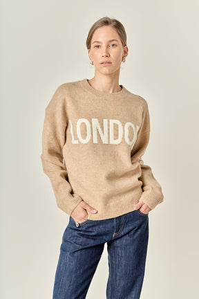 ENGLISH FACTORY - Lettering Sweater - SWEATERS & KNITS available at Objectrare