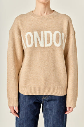 ENGLISH FACTORY - Lettering Sweater - SWEATERS & KNITS available at Objectrare