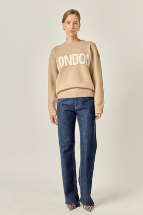 ENGLISH FACTORY - Lettering Sweater - SWEATERS & KNITS available at Objectrare
