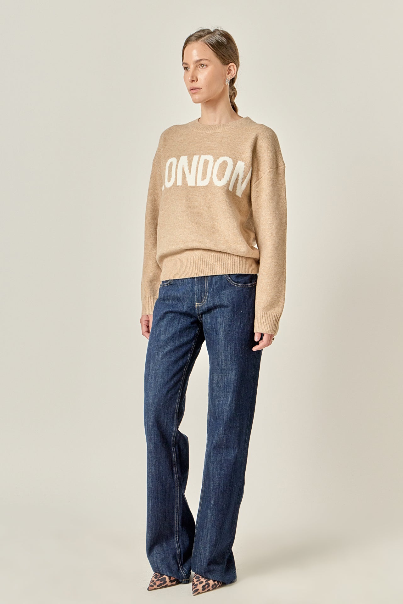 ENGLISH FACTORY - Lettering Sweater - SWEATERS & KNITS available at Objectrare