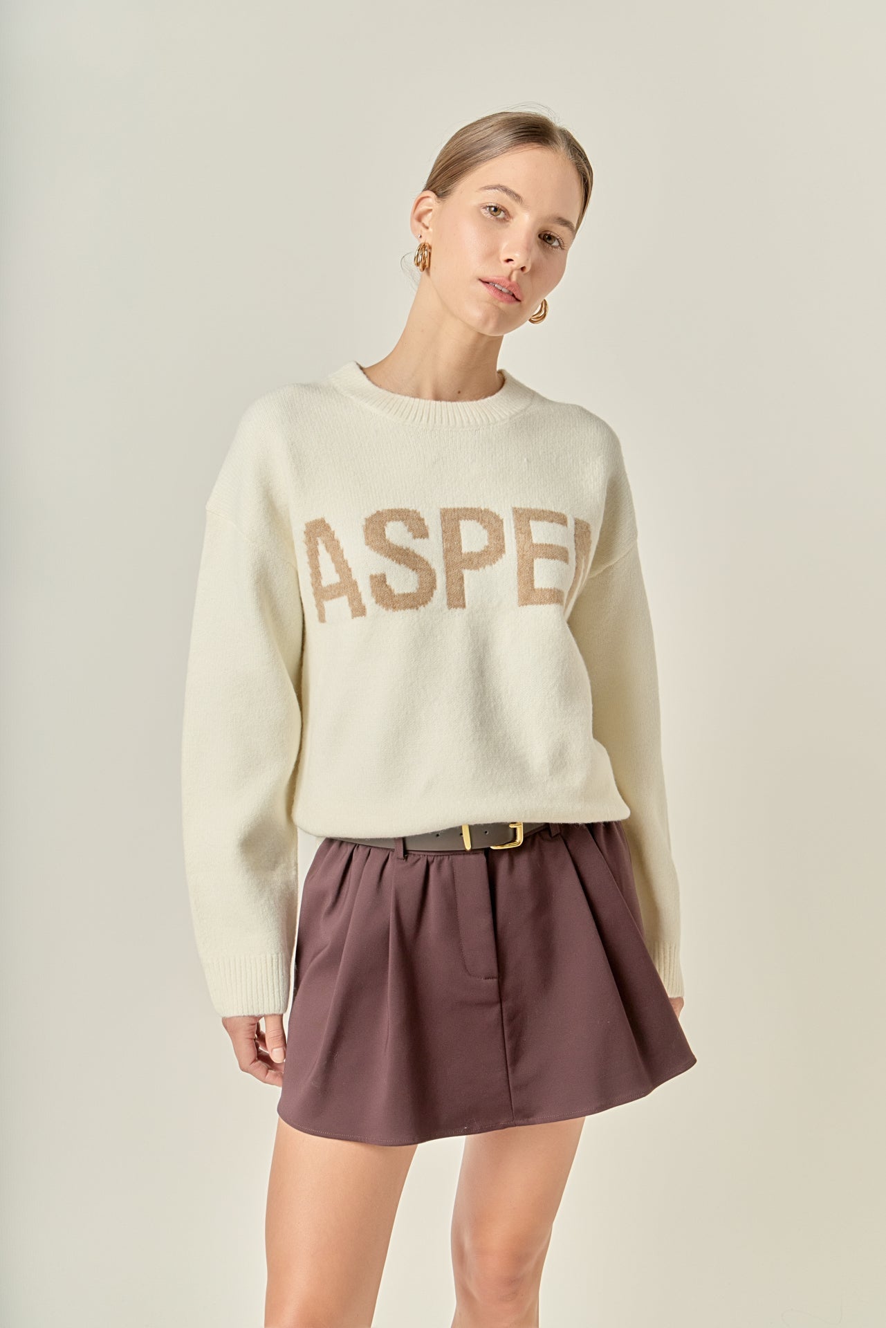 ENGLISH FACTORY - Lettering Sweater - SWEATERS & KNITS available at Objectrare