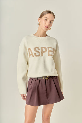 ENGLISH FACTORY - Lettering Sweater - SWEATERS & KNITS available at Objectrare