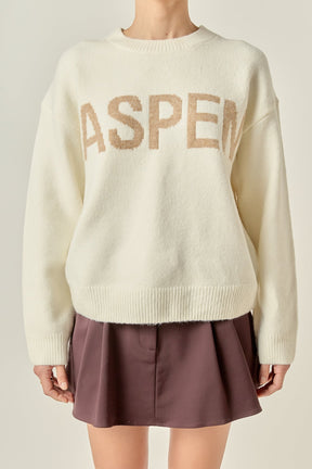 ENGLISH FACTORY - Lettering Sweater - SWEATERS & KNITS available at Objectrare