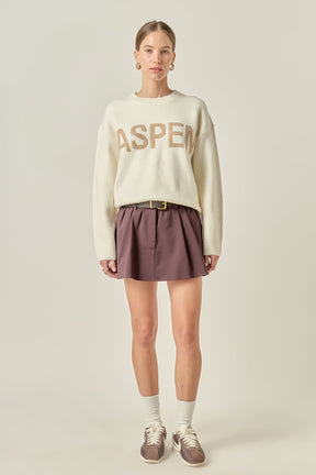 ENGLISH FACTORY - Lettering Sweater - SWEATERS & KNITS available at Objectrare
