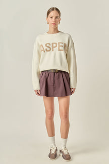 ENGLISH FACTORY - Lettering Sweater - SWEATERS & KNITS available at Objectrare